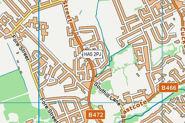 HA5 2PJ map - OS VectorMap District (Ordnance Survey)