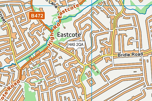 HA5 2QA map - OS VectorMap District (Ordnance Survey)