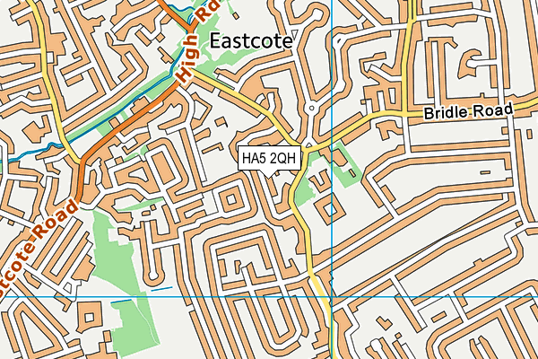 HA5 2QH map - OS VectorMap District (Ordnance Survey)
