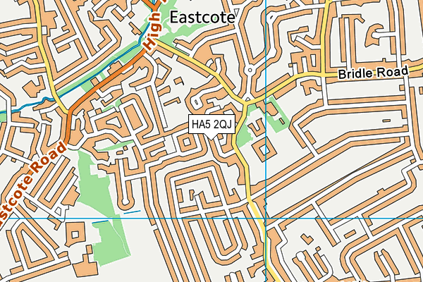 HA5 2QJ map - OS VectorMap District (Ordnance Survey)