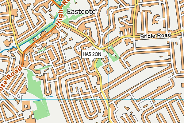 HA5 2QN map - OS VectorMap District (Ordnance Survey)