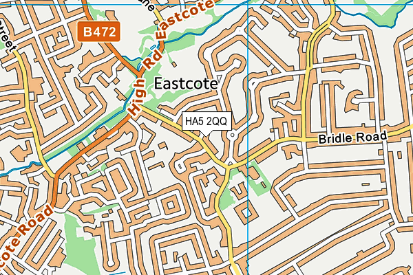 HA5 2QQ map - OS VectorMap District (Ordnance Survey)