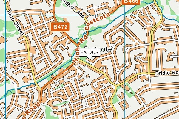 HA5 2QS map - OS VectorMap District (Ordnance Survey)