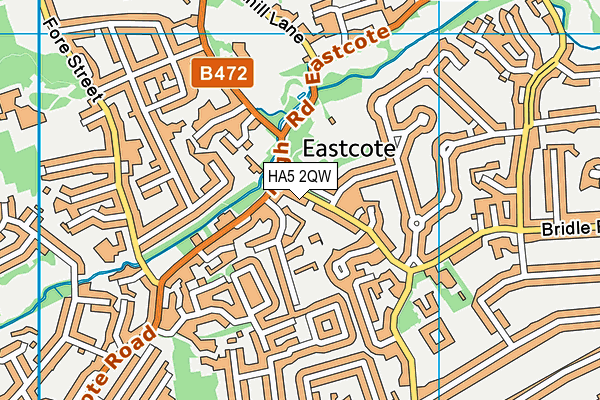 HA5 2QW map - OS VectorMap District (Ordnance Survey)
