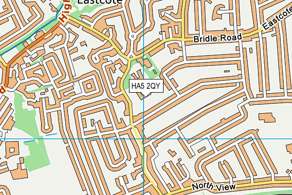 HA5 2QY map - OS VectorMap District (Ordnance Survey)