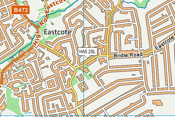 HA5 2SL map - OS VectorMap District (Ordnance Survey)