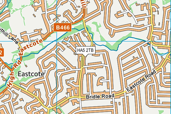 HA5 2TB map - OS VectorMap District (Ordnance Survey)