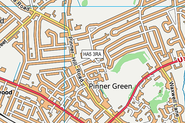 HA5 3RA map - OS VectorMap District (Ordnance Survey)