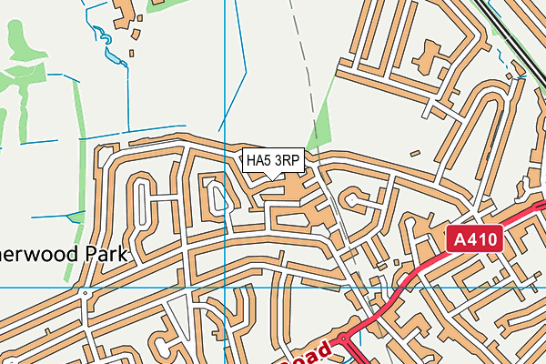HA5 3RP map - OS VectorMap District (Ordnance Survey)