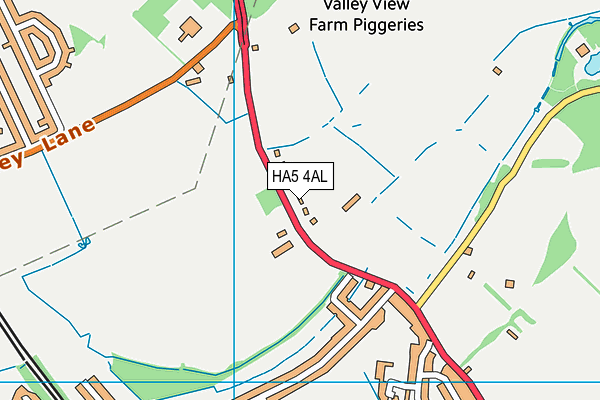 HA5 4AL map - OS VectorMap District (Ordnance Survey)
