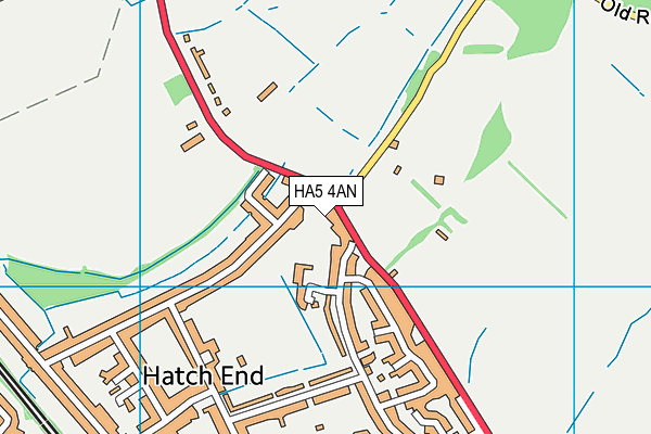 HA5 4AN map - OS VectorMap District (Ordnance Survey)