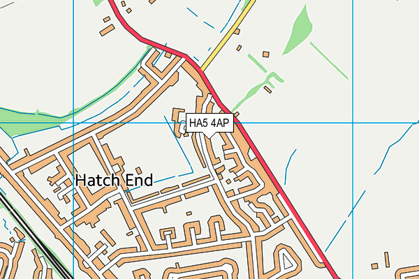 HA5 4AP map - OS VectorMap District (Ordnance Survey)