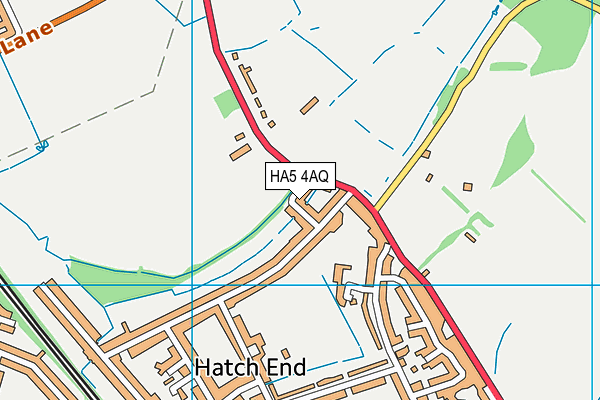 HA5 4AQ map - OS VectorMap District (Ordnance Survey)