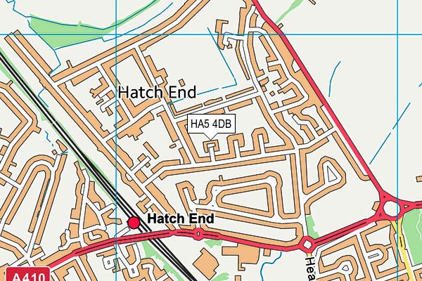 HA5 4DB map - OS VectorMap District (Ordnance Survey)