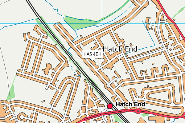 HA5 4EH map - OS VectorMap District (Ordnance Survey)