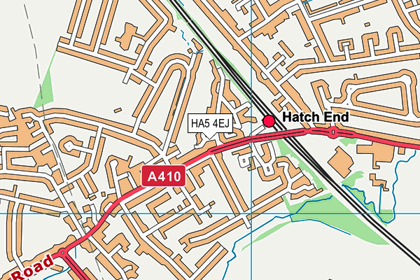 HA5 4EJ map - OS VectorMap District (Ordnance Survey)