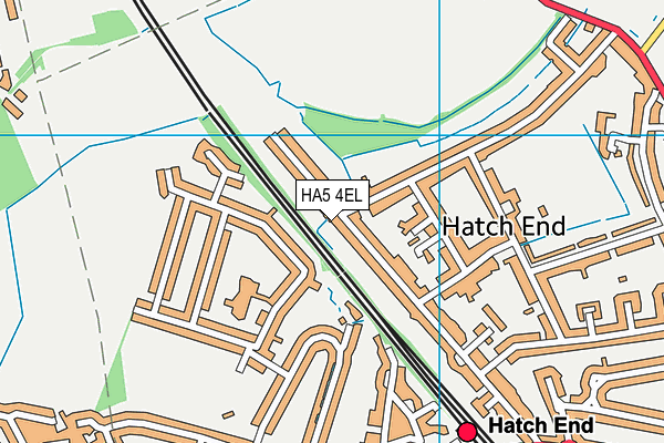 HA5 4EL map - OS VectorMap District (Ordnance Survey)