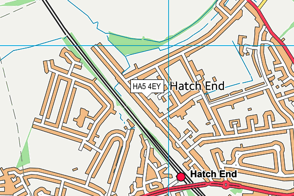 HA5 4EY map - OS VectorMap District (Ordnance Survey)