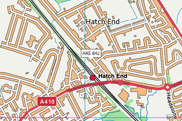 HA5 4HJ map - OS VectorMap District (Ordnance Survey)