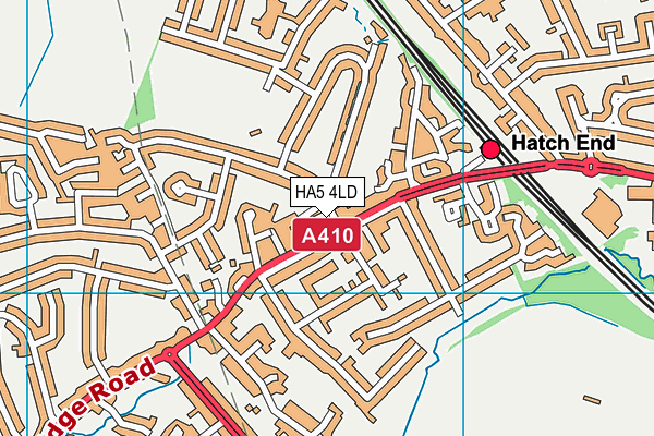 HA5 4LD map - OS VectorMap District (Ordnance Survey)