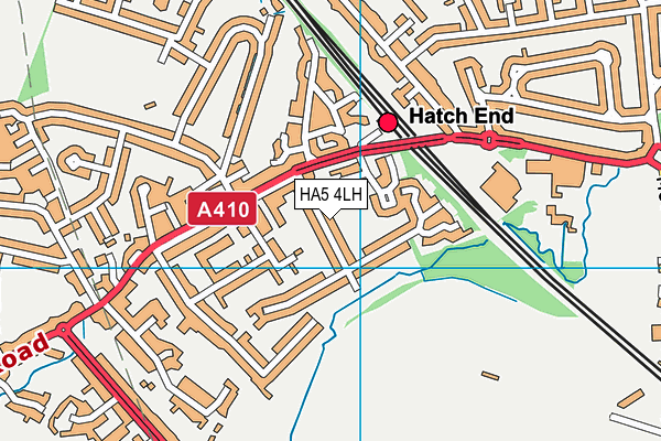 HA5 4LH map - OS VectorMap District (Ordnance Survey)