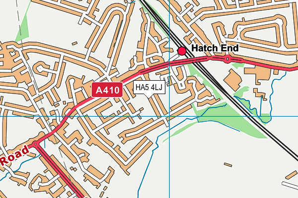 HA5 4LJ map - OS VectorMap District (Ordnance Survey)