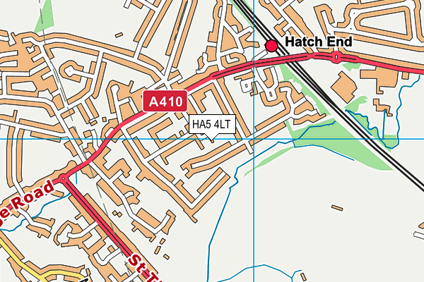 HA5 4LT map - OS VectorMap District (Ordnance Survey)