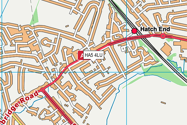 HA5 4LU map - OS VectorMap District (Ordnance Survey)