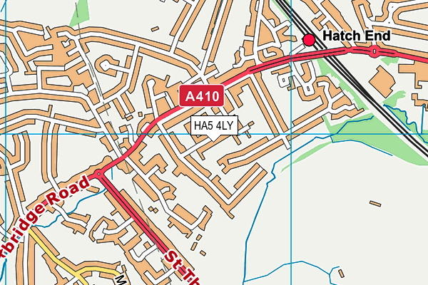 HA5 4LY map - OS VectorMap District (Ordnance Survey)