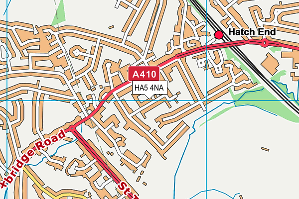HA5 4NA map - OS VectorMap District (Ordnance Survey)