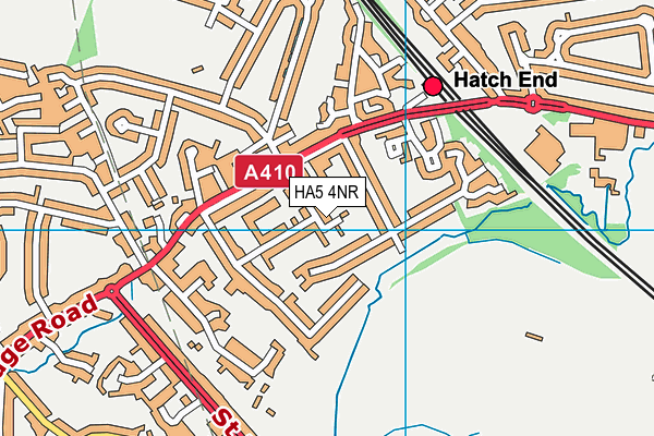 HA5 4NR map - OS VectorMap District (Ordnance Survey)