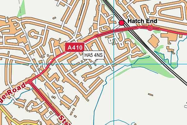 HA5 4NS map - OS VectorMap District (Ordnance Survey)