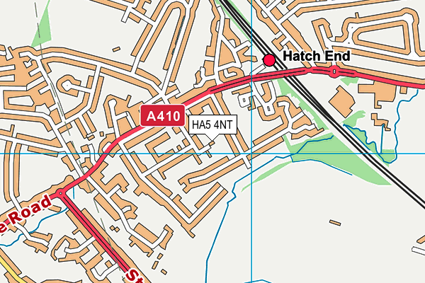 HA5 4NT map - OS VectorMap District (Ordnance Survey)