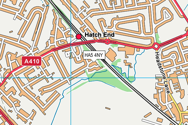 HA5 4NY map - OS VectorMap District (Ordnance Survey)