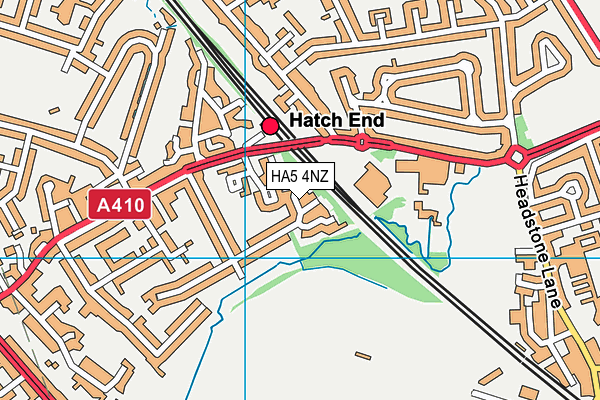 HA5 4NZ map - OS VectorMap District (Ordnance Survey)