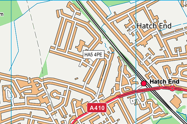 HA5 4PE map - OS VectorMap District (Ordnance Survey)