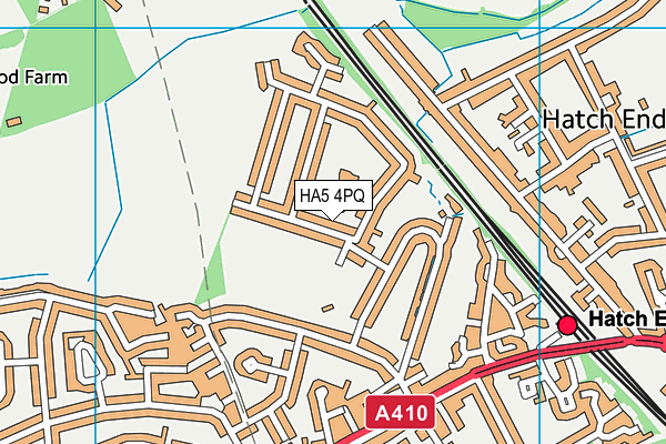 HA5 4PQ map - OS VectorMap District (Ordnance Survey)