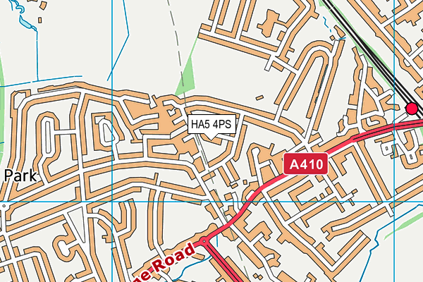 HA5 4PS map - OS VectorMap District (Ordnance Survey)