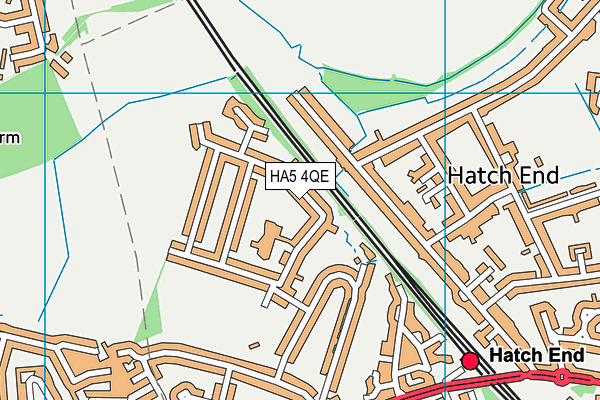 Grimsdyke First & Middle School map (HA5 4QE) - OS VectorMap District (Ordnance Survey)