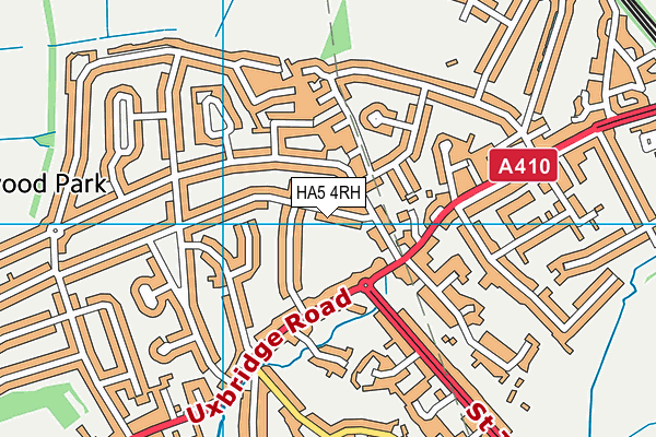 HA5 4RH map - OS VectorMap District (Ordnance Survey)