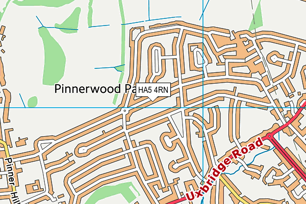 HA5 4RN map - OS VectorMap District (Ordnance Survey)