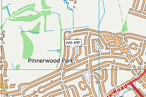 HA5 4RP map - OS VectorMap District (Ordnance Survey)