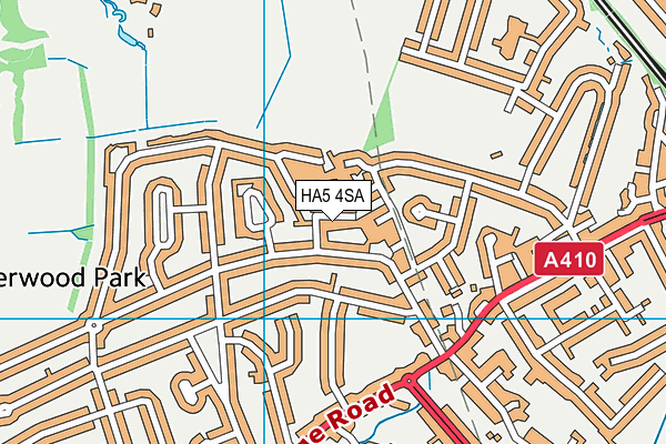 HA5 4SA map - OS VectorMap District (Ordnance Survey)
