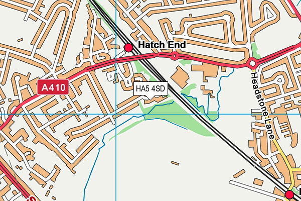HA5 4SD map - OS VectorMap District (Ordnance Survey)