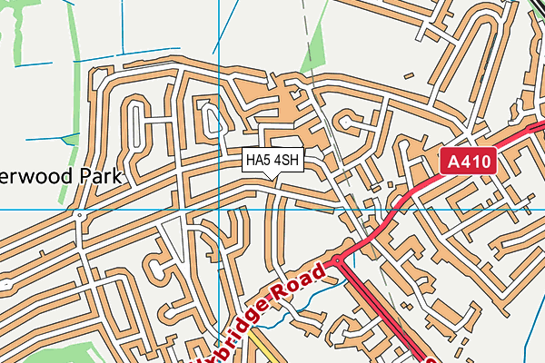 HA5 4SH map - OS VectorMap District (Ordnance Survey)