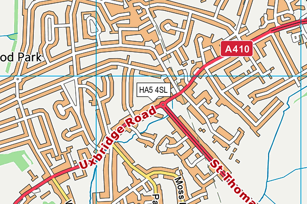 HA5 4SL map - OS VectorMap District (Ordnance Survey)