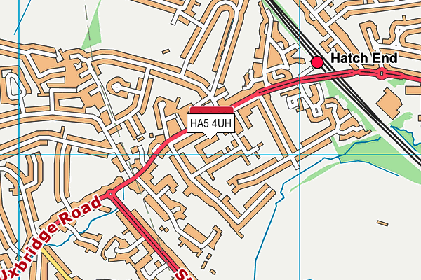 HA5 4UH map - OS VectorMap District (Ordnance Survey)