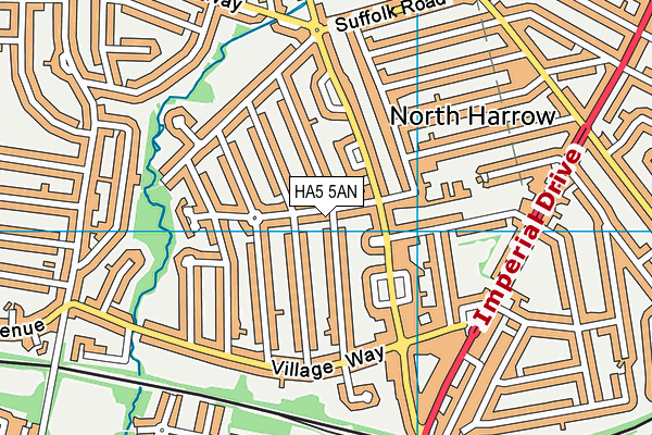 HA5 5AN map - OS VectorMap District (Ordnance Survey)