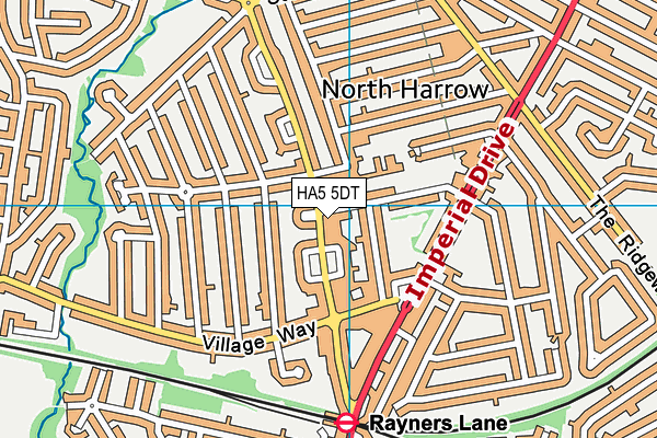 Buckingham Preparatory School map (HA5 5DT) - OS VectorMap District (Ordnance Survey)