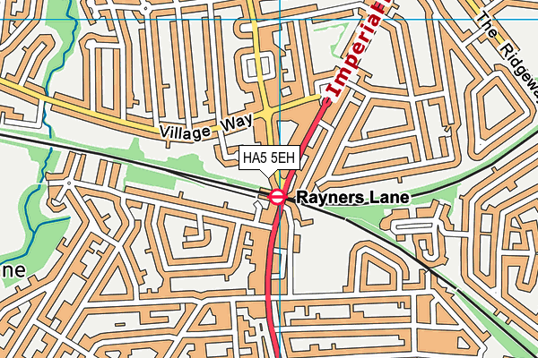 HA5 5EH map - OS VectorMap District (Ordnance Survey)